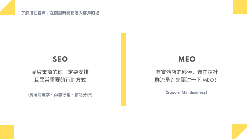 運用 SEO、MEO 進入客戶眼中